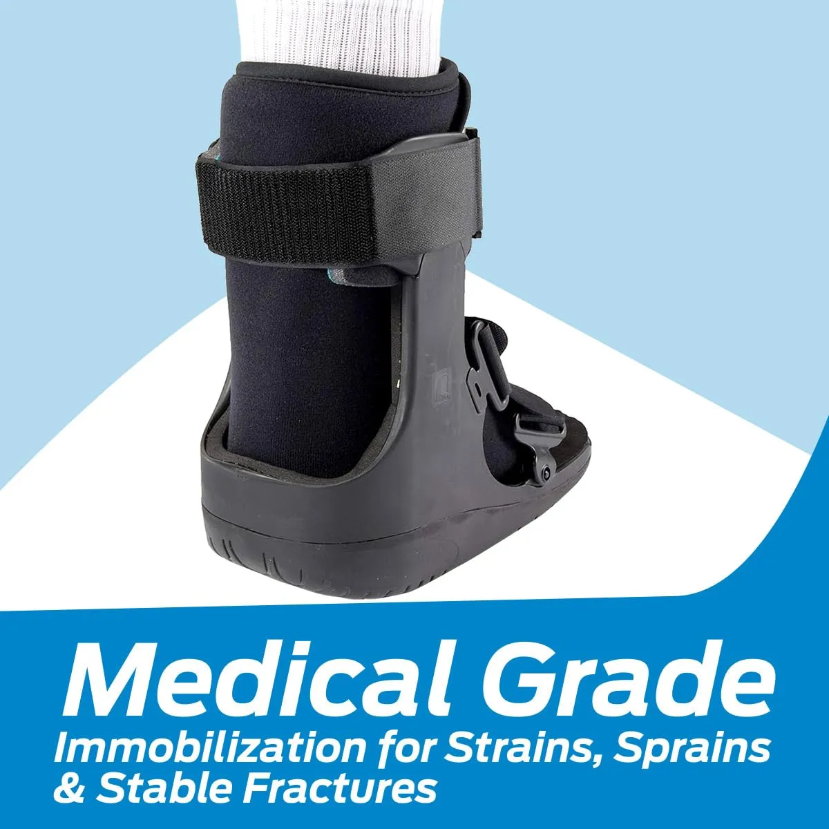 Ossur Formfit Walker Boot (Non-Air) Pneumatic Technology - Medical Grade Walker Boot for Broken Foot, Sprained Ankle, Strains & Stable Fractures, Breathable - (High Top/X-Small)