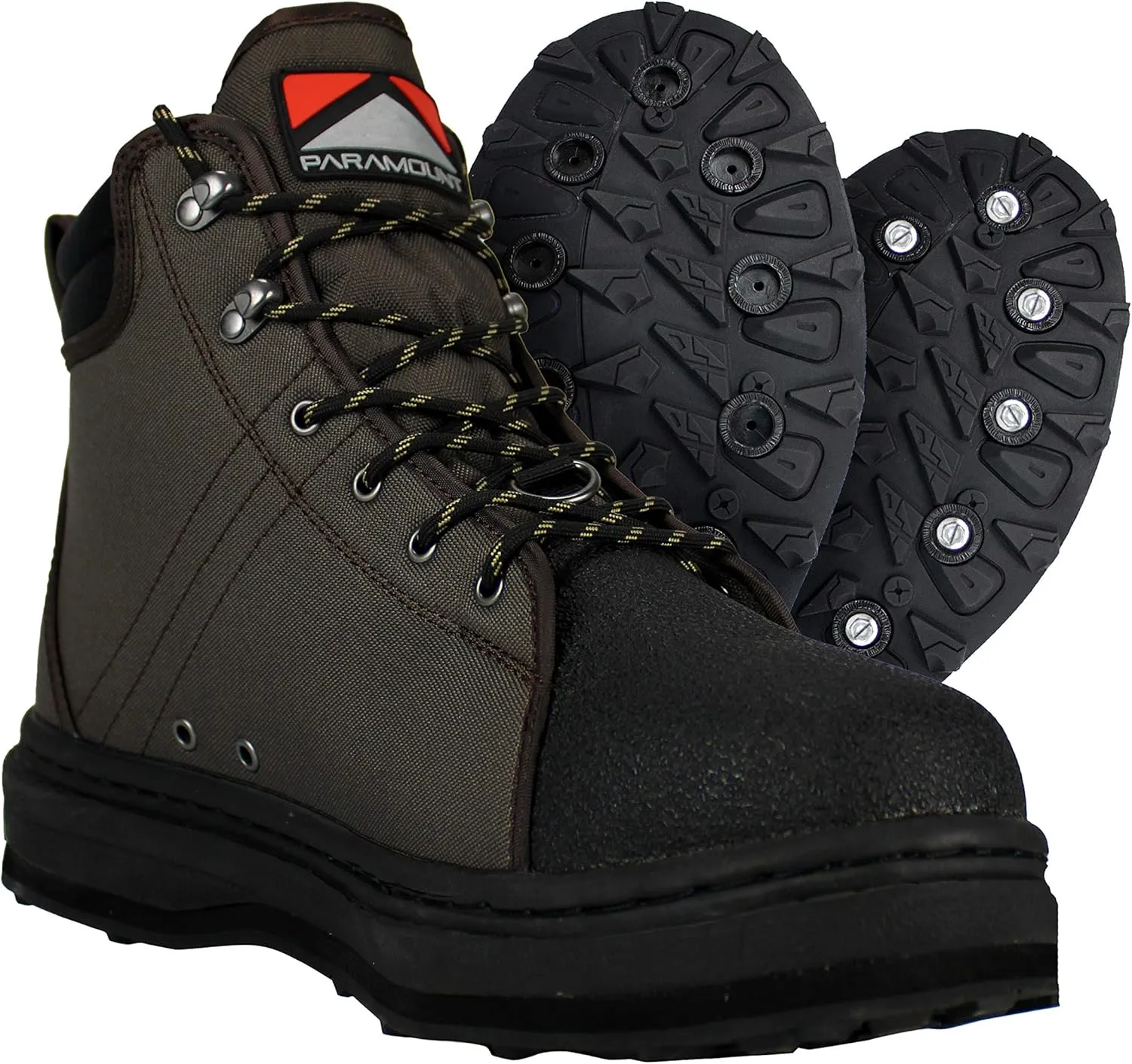 Paramount Outdoors Men's MFBW006-DJX-9 Stonefly Cleated Wading Boot, Brown, 9
