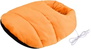 PartyKindom Electric Foot Warmer Heated Slippers for Women Winter Feet Warmer Fast Heat-up Non-Slip Washable