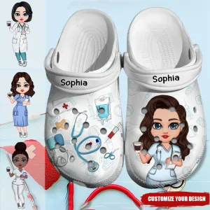 Personalized Nurse with Name Gift for Nurses Clog Slipper Shoes