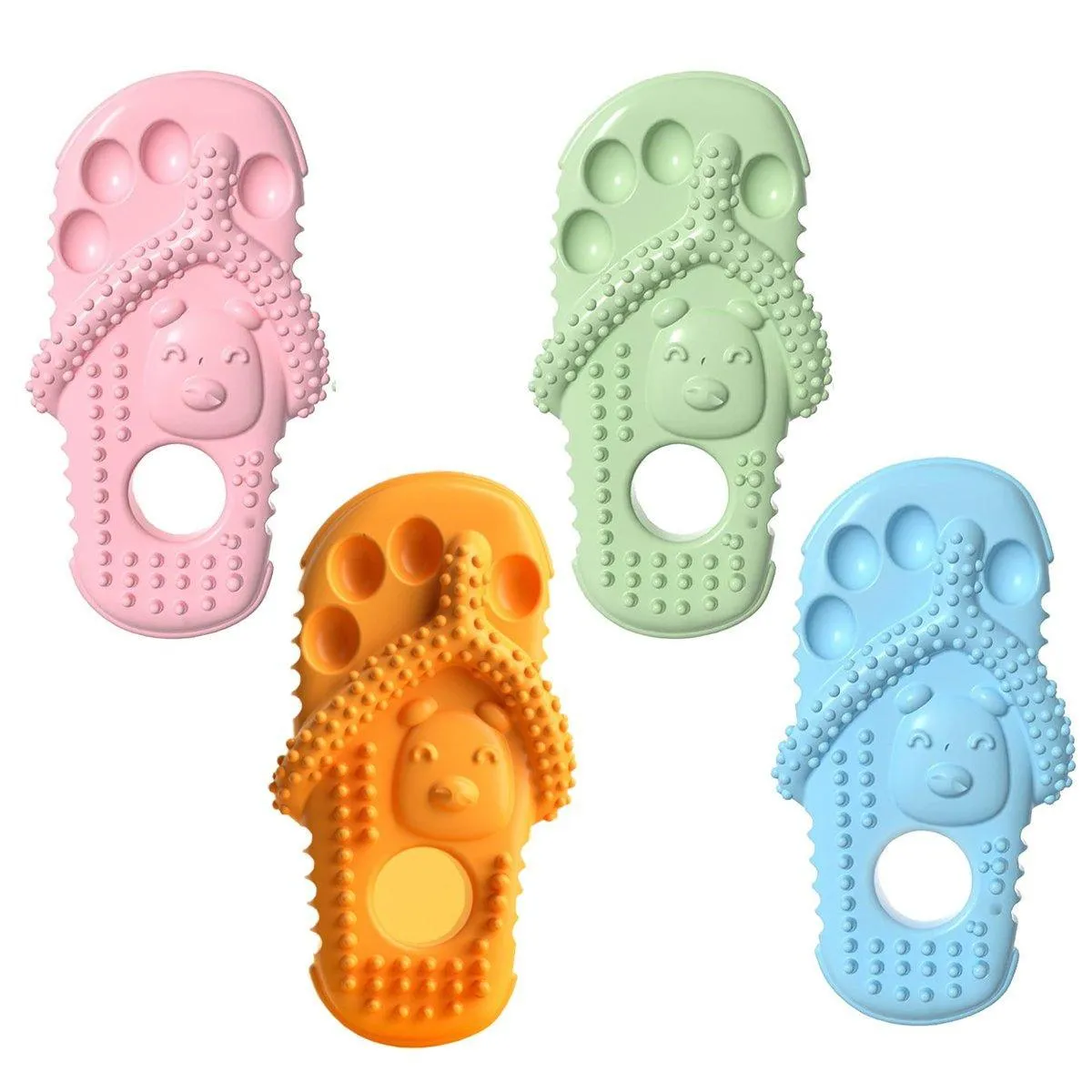 Pet Dog Chew Toy Slipper Shape Teething Durable Puppy Play Training