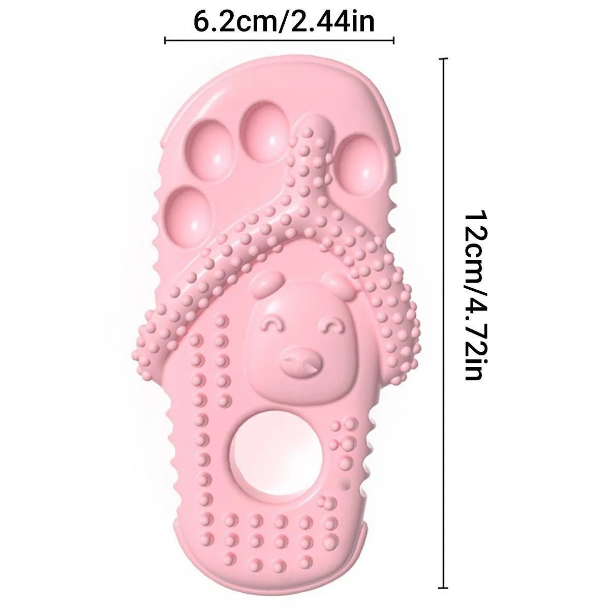 Pet Dog Chew Toy Slipper Shape Teething Durable Puppy Play Training