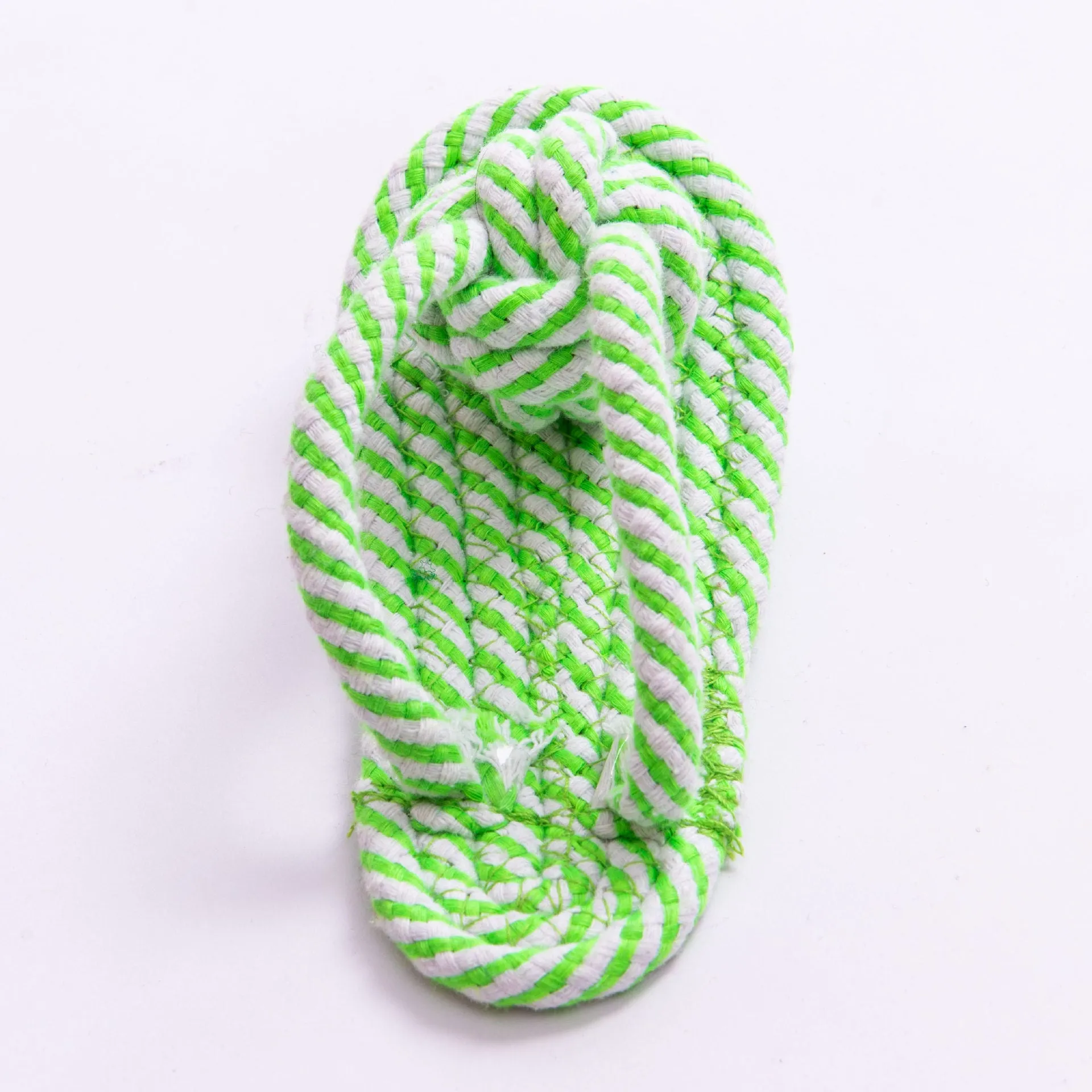 Pet multicolor cotton rope clip foot slippers toy