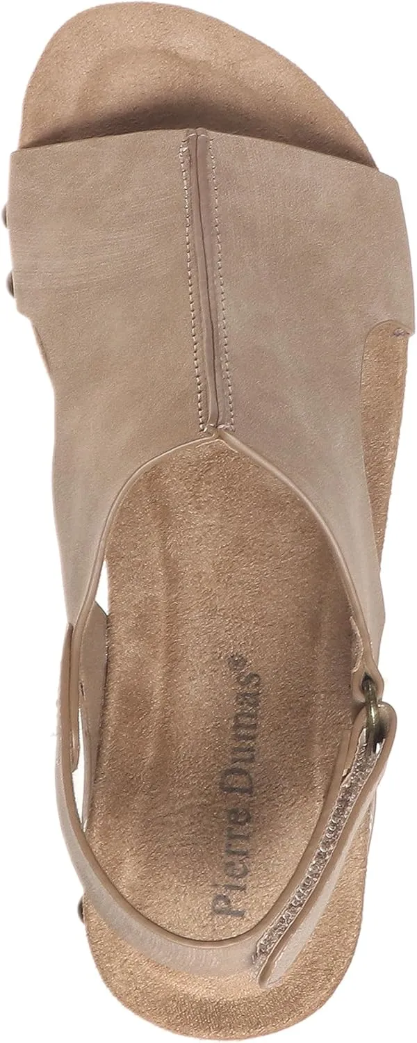 Pierre Dumas Women's Chantal-25 Wedge Platform Backstrap Sandal for Women