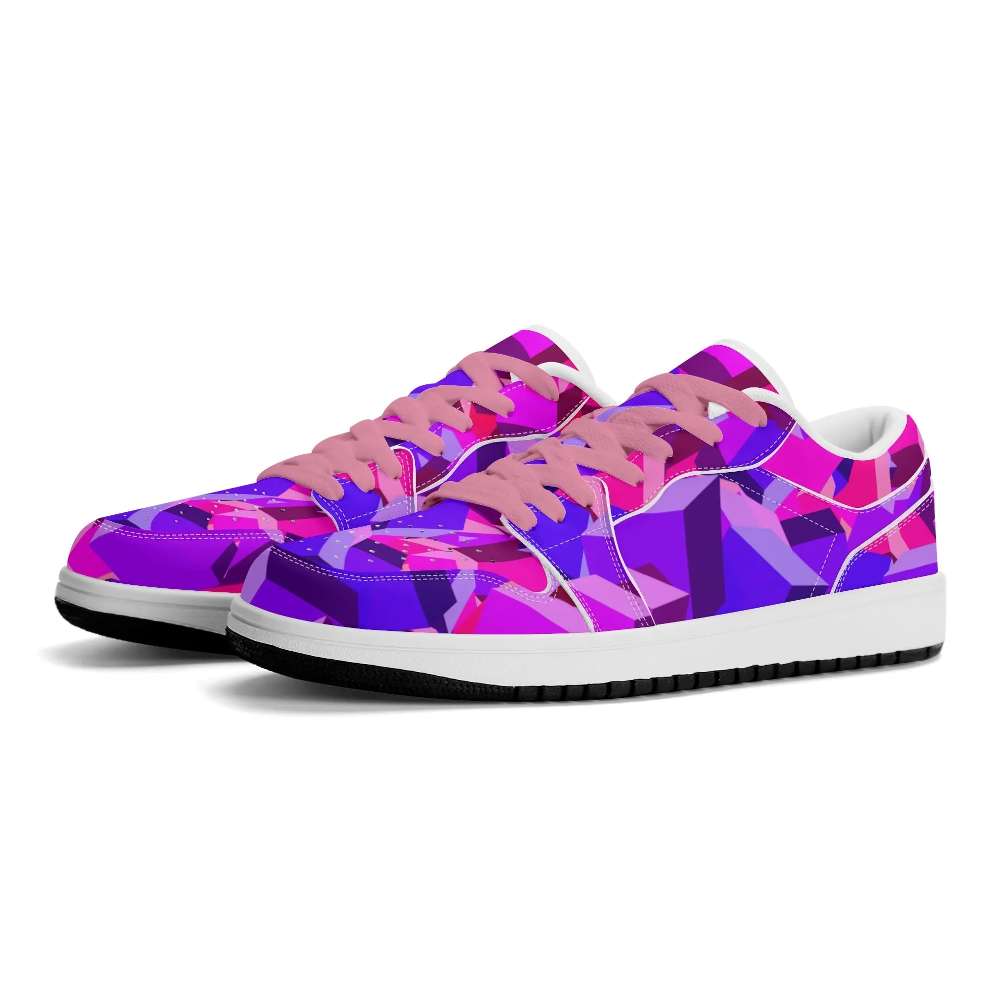Pink Cube Low Top Leder Sneaker für Herren
