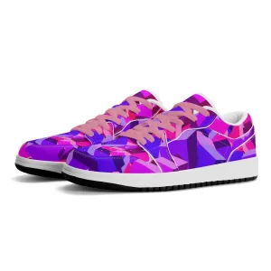Pink Cube Low Top Leder Sneaker für Herren