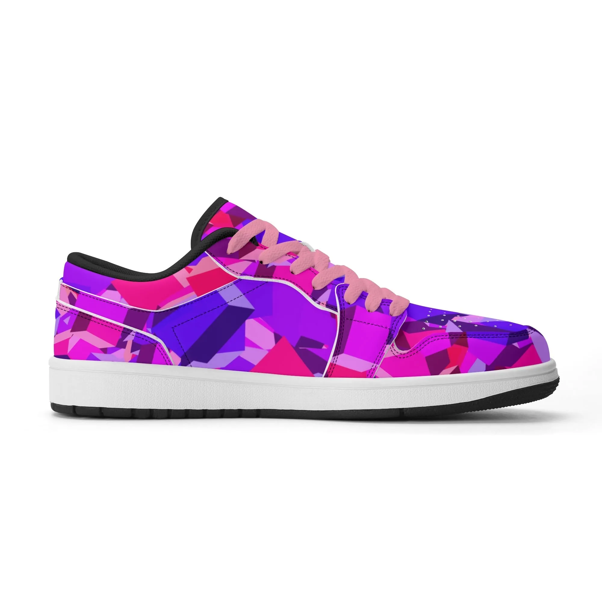 Pink Cube Low Top Leder Sneaker für Herren