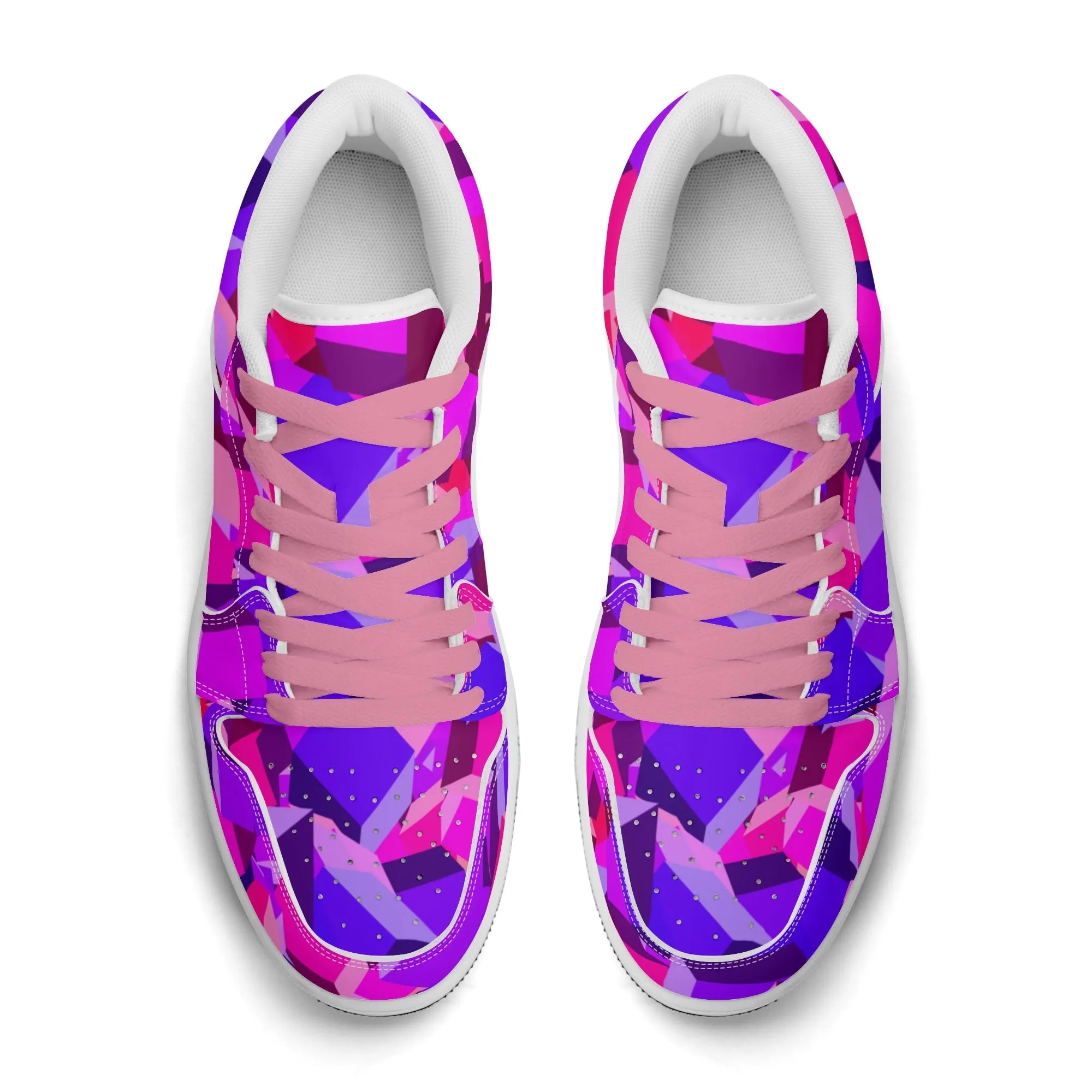 Pink Cube Low Top Leder Sneaker für Herren