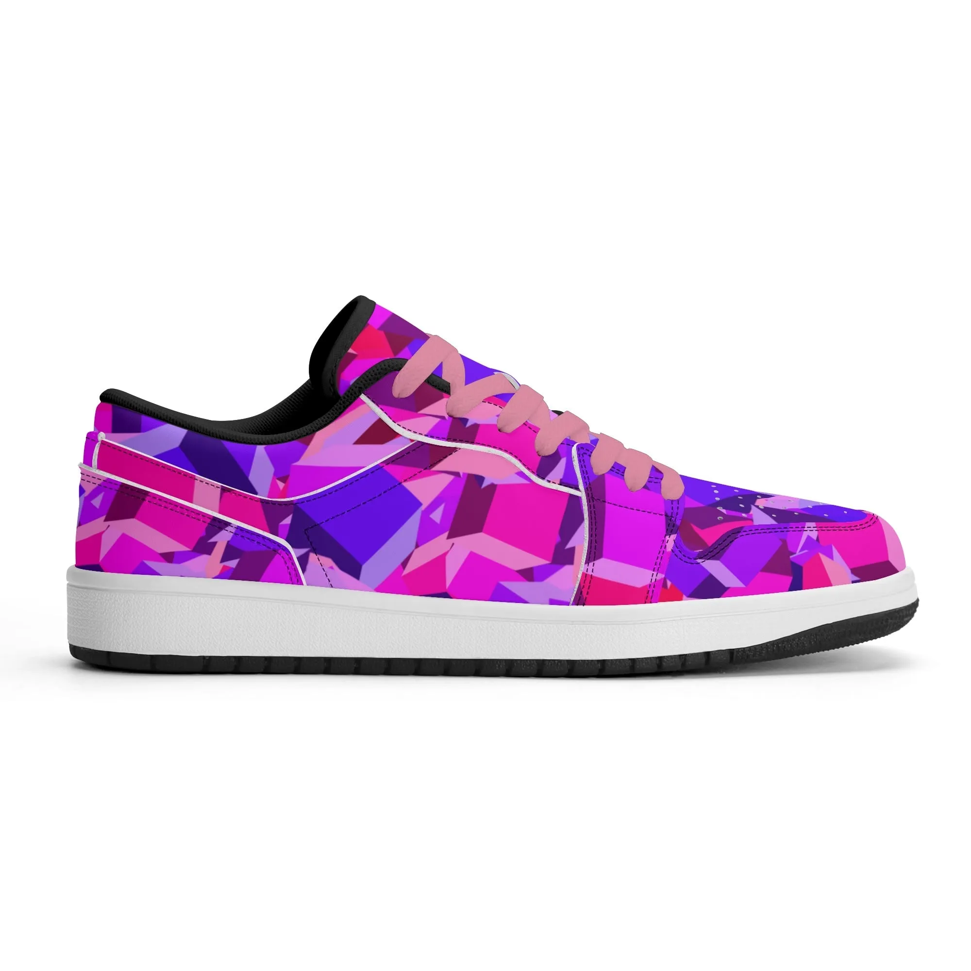 Pink Cube Low Top Leder Sneaker für Herren