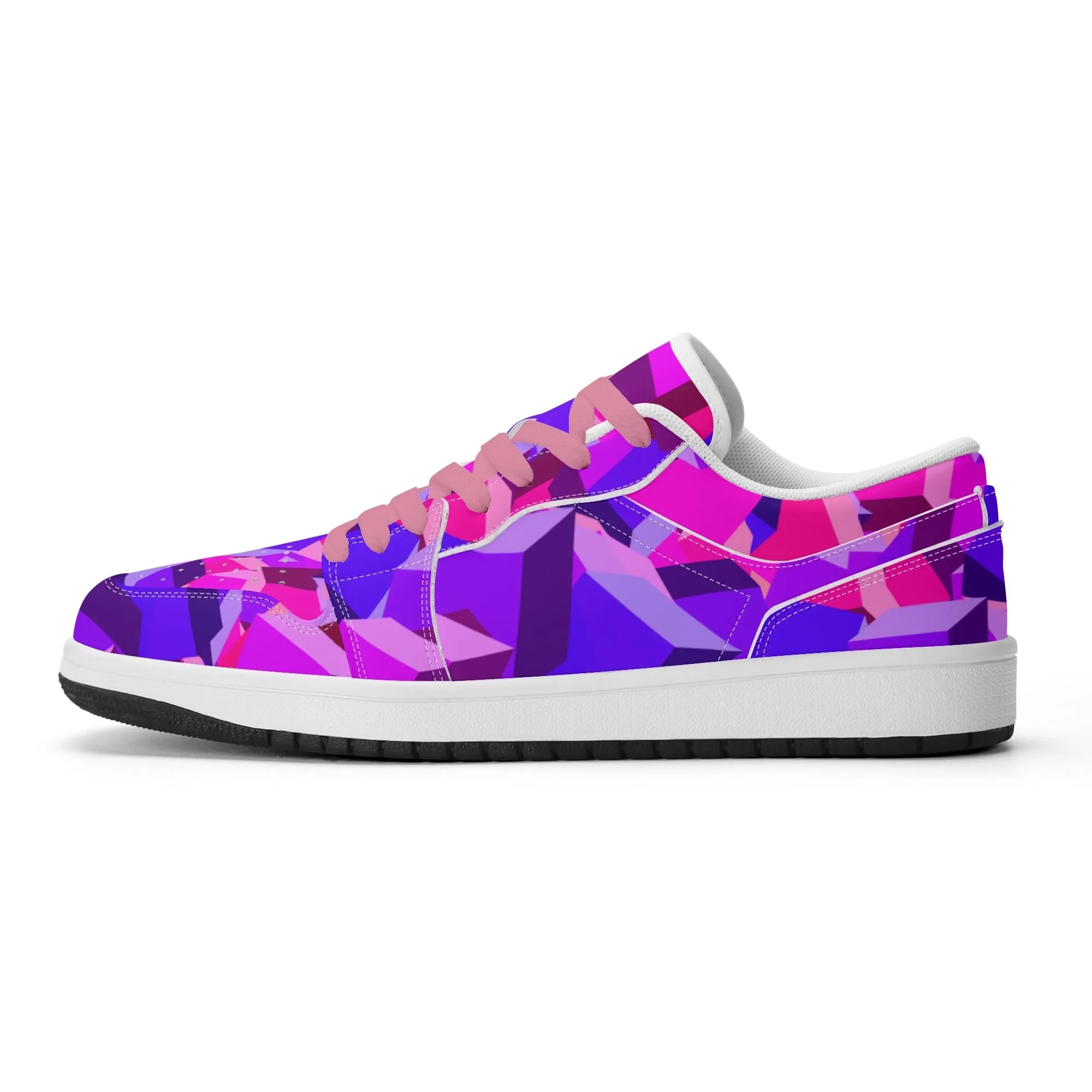 Pink Cube Low Top Leder Sneaker für Herren