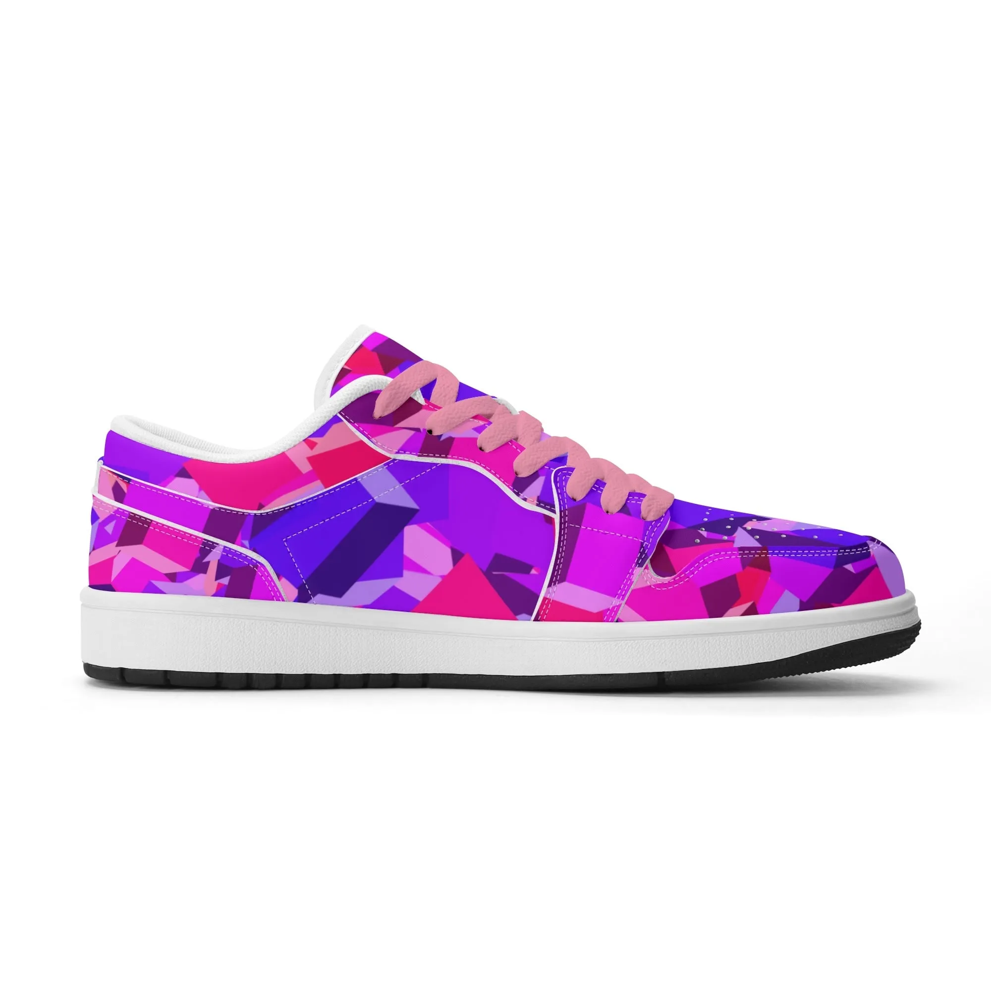 Pink Cube Low Top Leder Sneaker für Herren