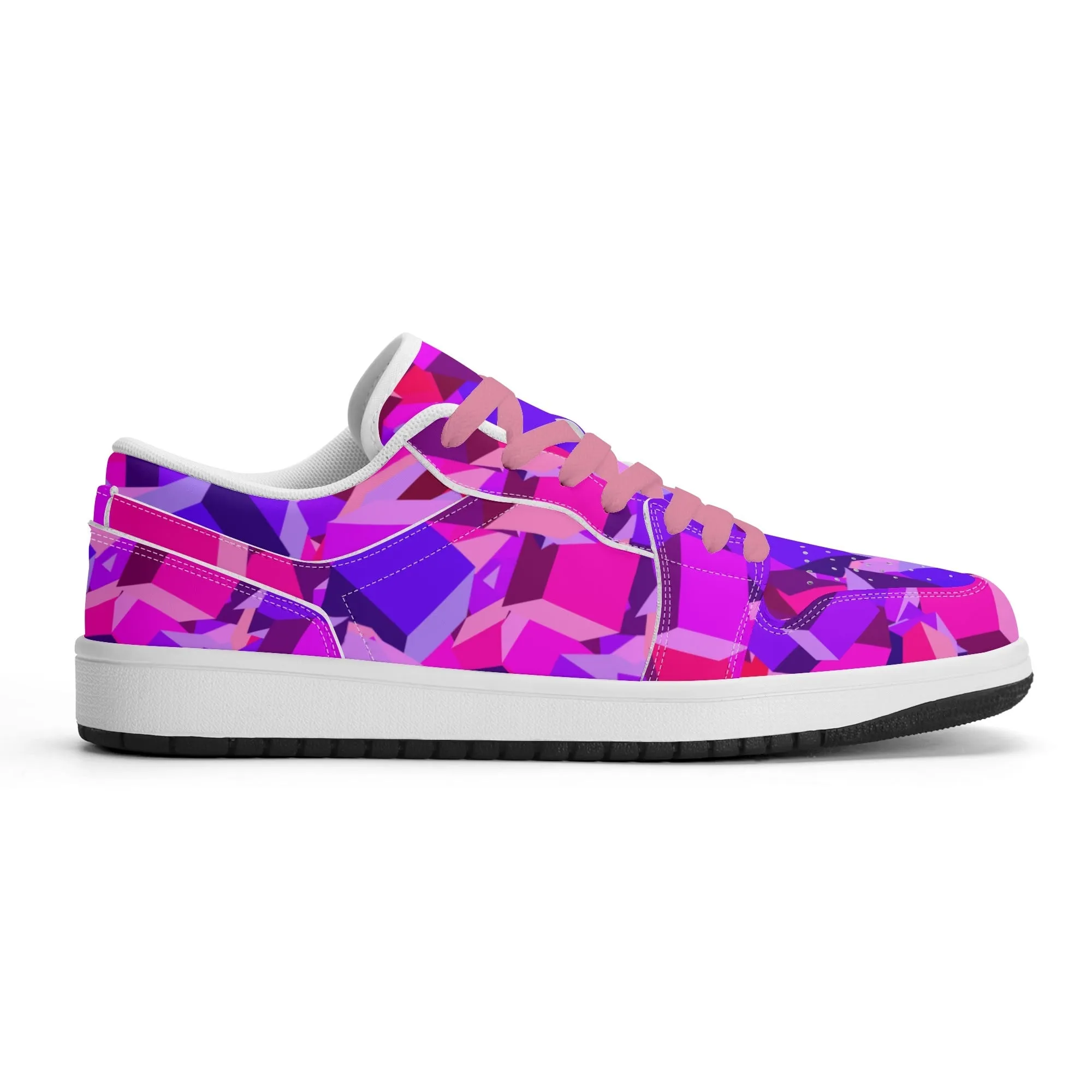 Pink Cube Low Top Leder Sneaker für Herren