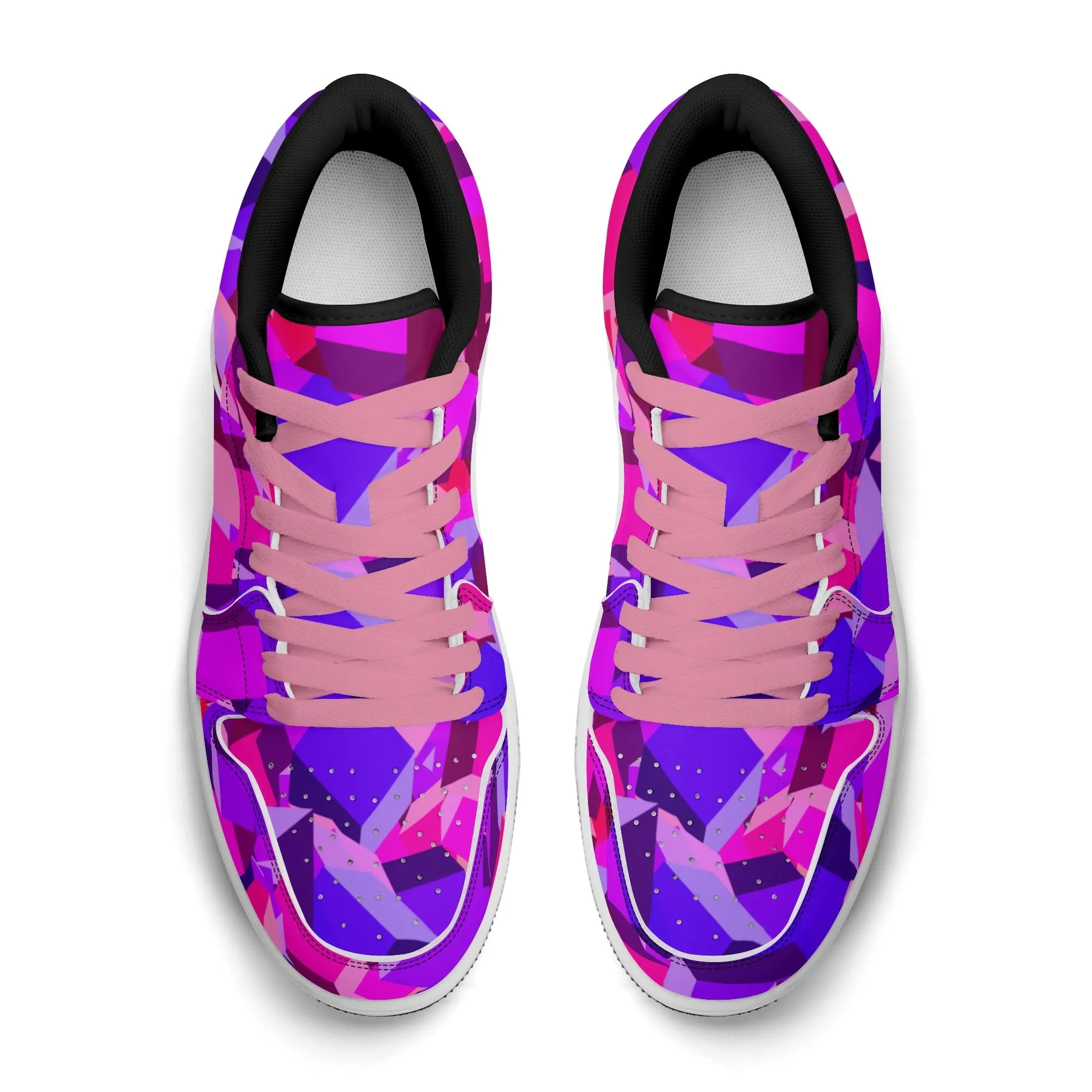 Pink Cube Low Top Leder Sneaker für Herren