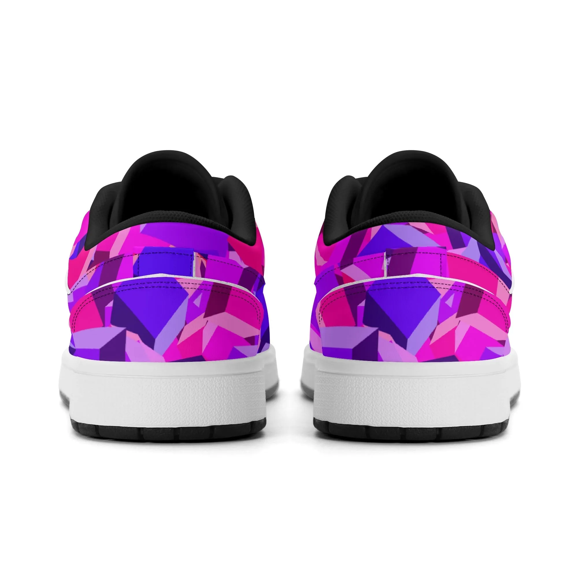 Pink Cube Low Top Leder Sneaker für Herren