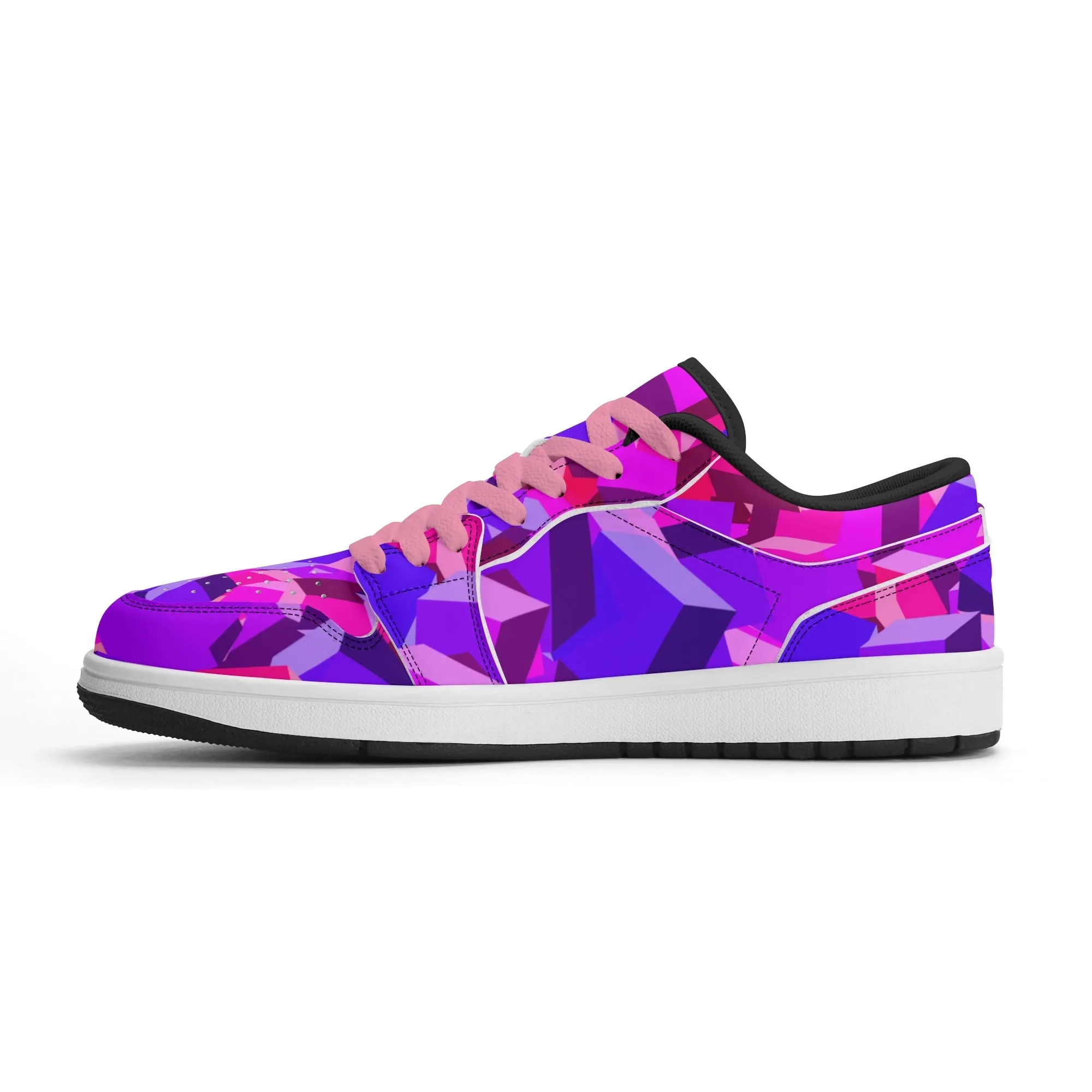 Pink Cube Low Top Leder Sneaker für Herren
