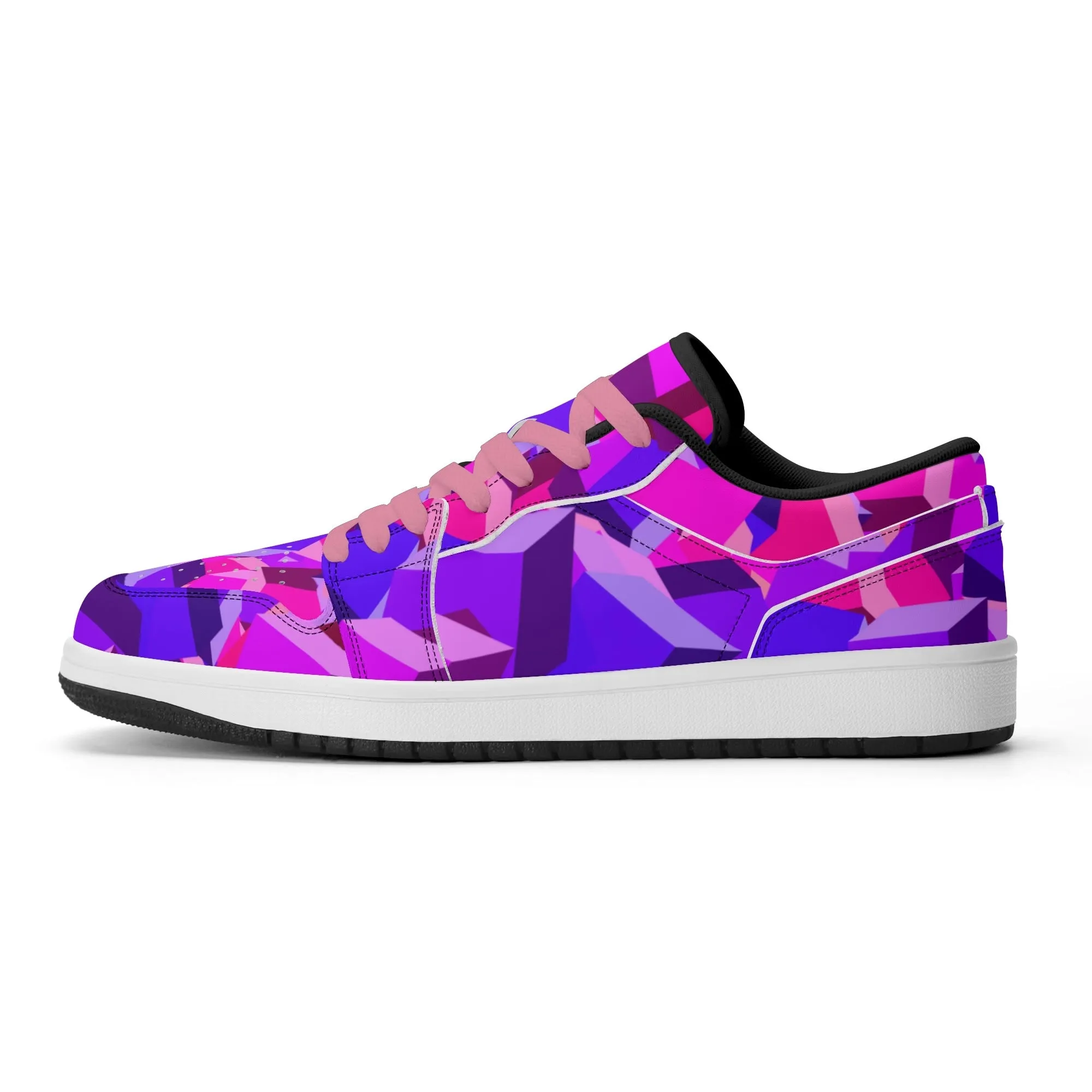 Pink Cube Low Top Leder Sneaker für Herren