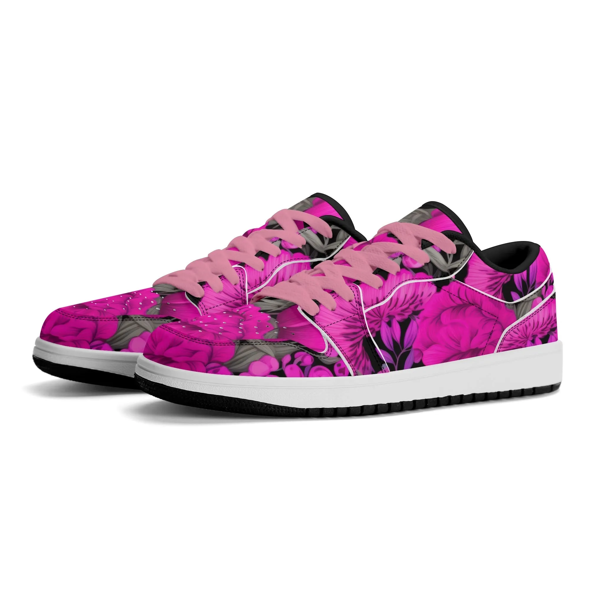 Pink Garden Low Top Leder Sneaker für Damen