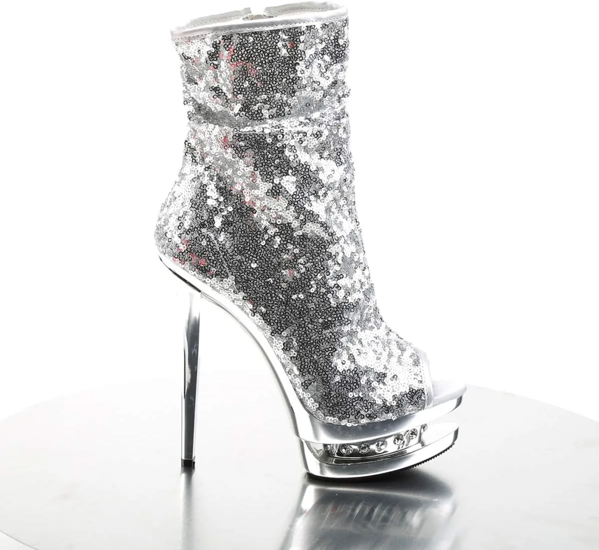 Pleaser Women's Blondie-R-1008 SSQ Ankle Boot