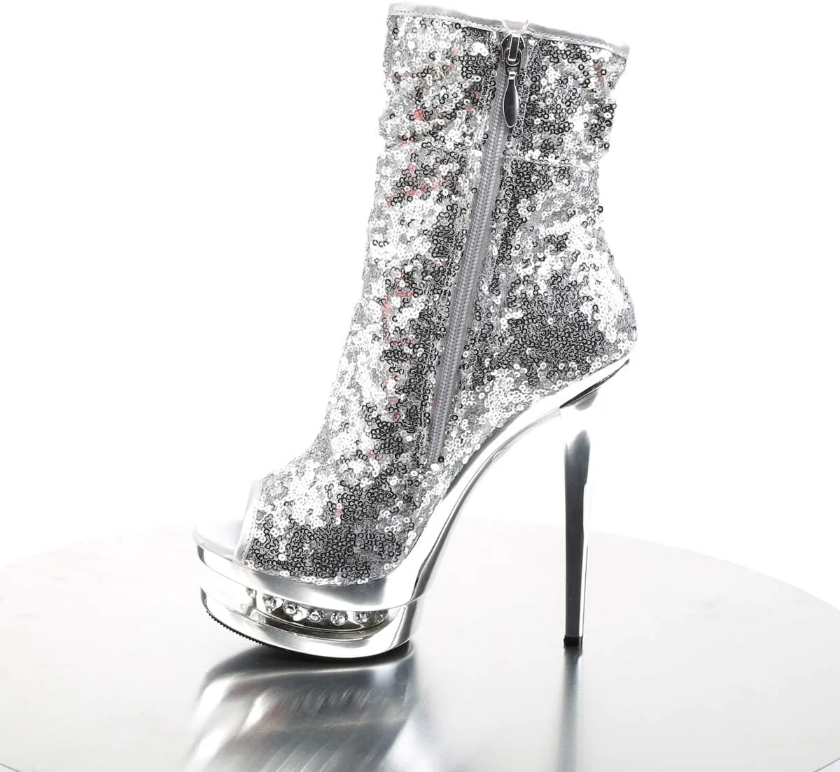 Pleaser Women's Blondie-R-1008 SSQ Ankle Boot