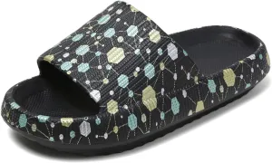 PLMOKN Slippers for women mens pillow cloud slides house indoor and outdoor summer sandals bedroom shower non-slip comfortable open toe slippers
