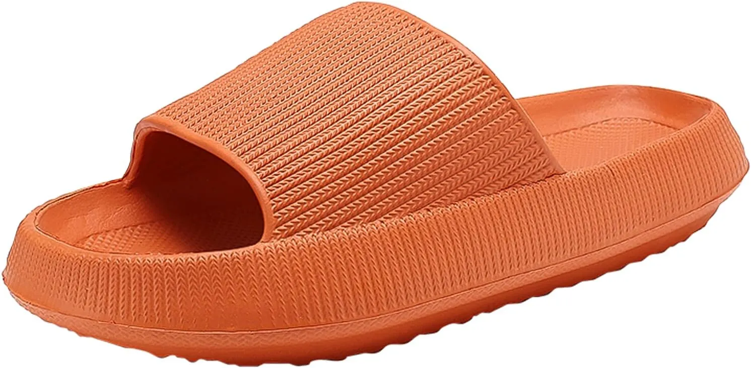 PLMOKN Slippers for women mens pillow cloud slides house indoor and outdoor summer sandals bedroom shower non-slip comfortable open toe slippers
