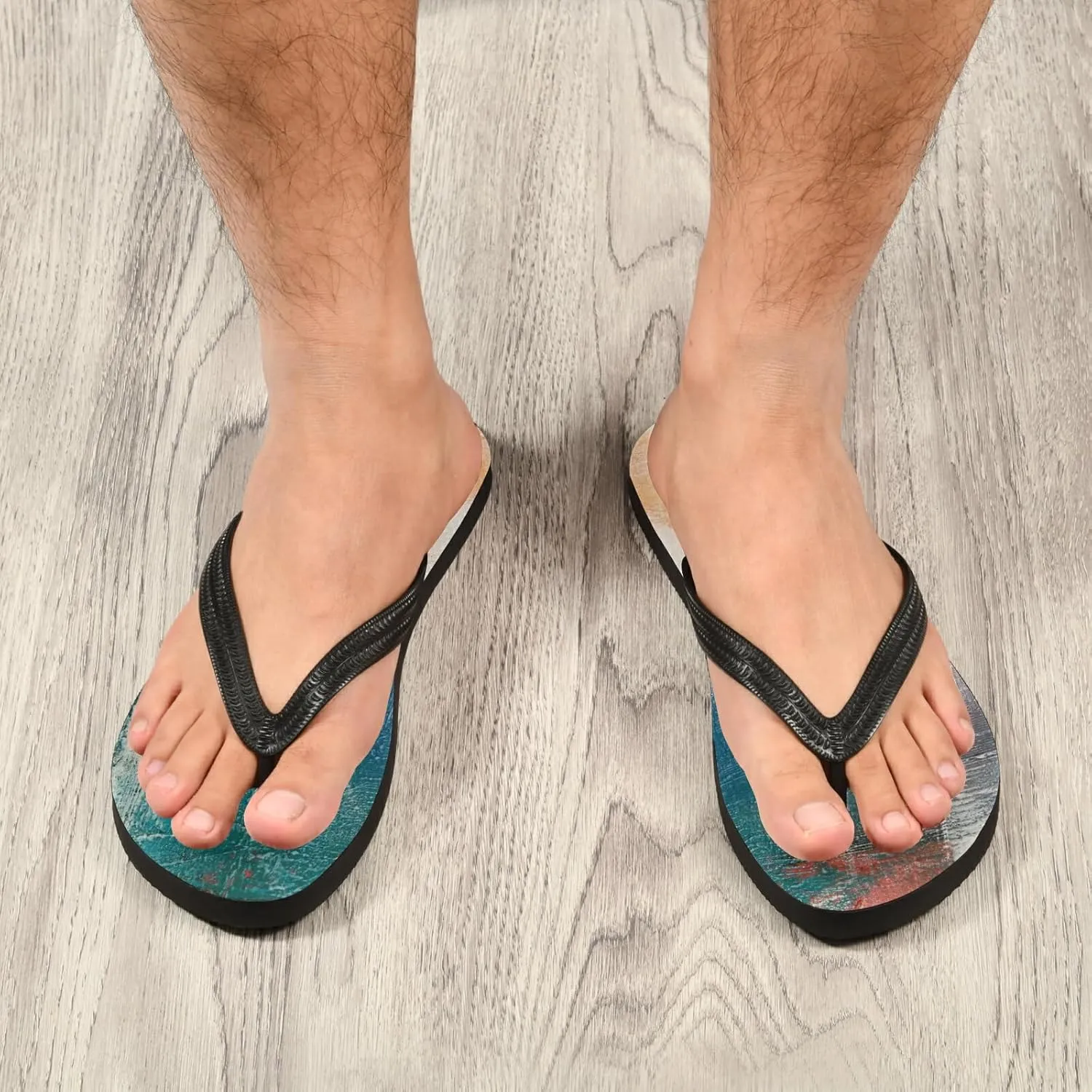Poeticcity Flip Sandal Men Women Flip Flops for Hotel Spa Home Slippers Bedroom Travel S-XXL