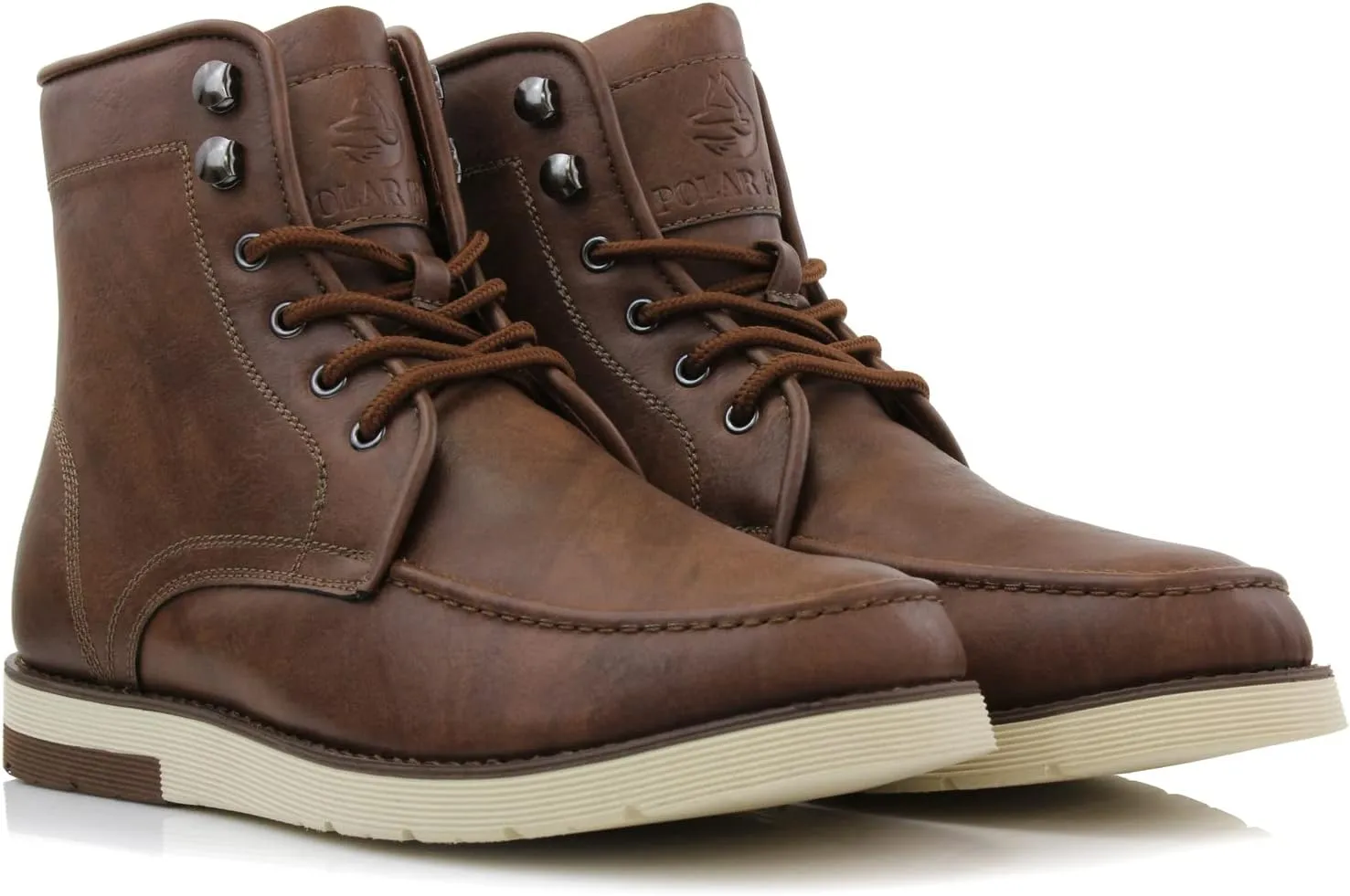 Polar Fox Brixton MPX506065 Mens Lace-up Moc-Toe Daily Work Boots