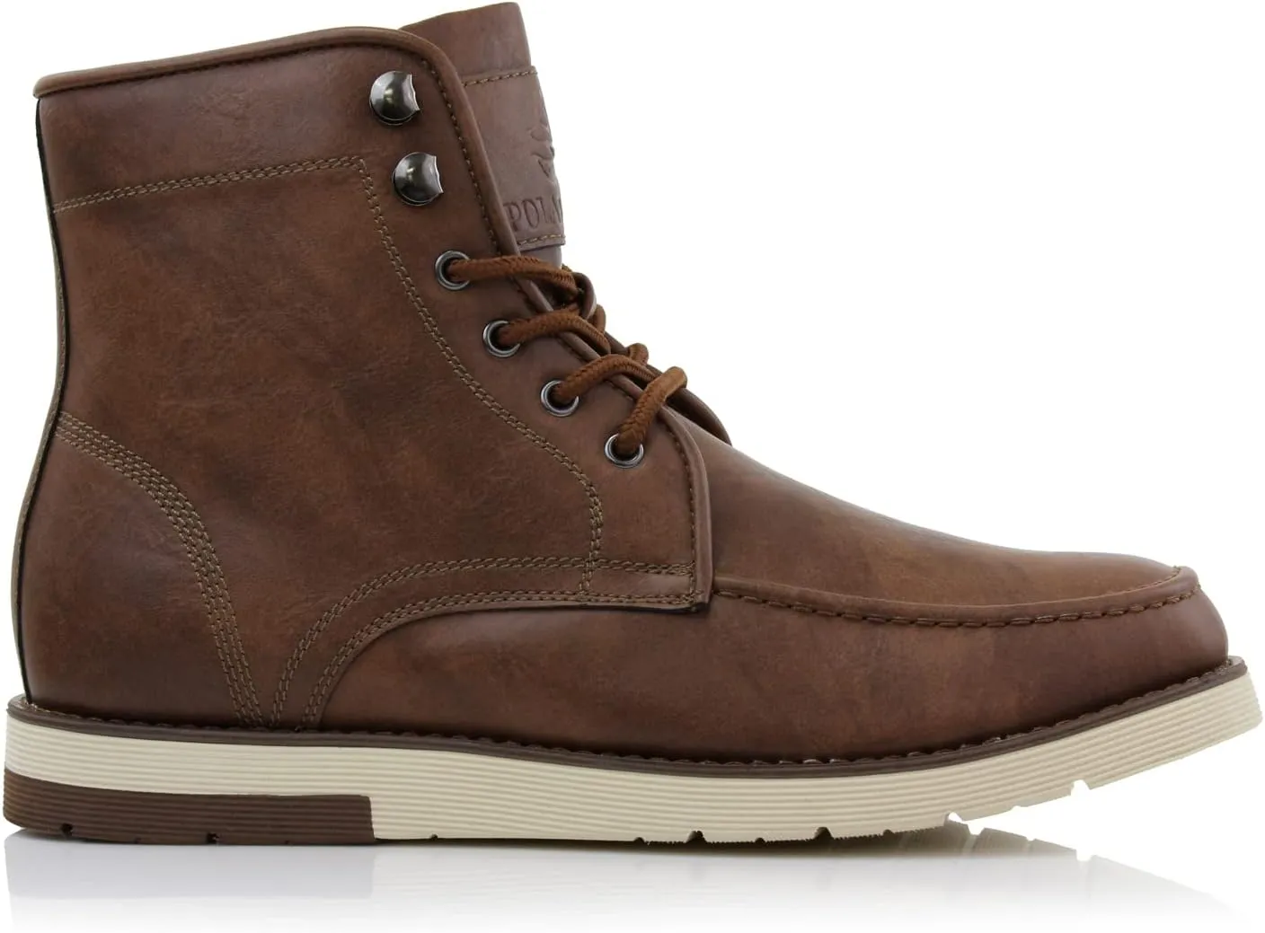Polar Fox Brixton MPX506065 Mens Lace-up Moc-Toe Daily Work Boots