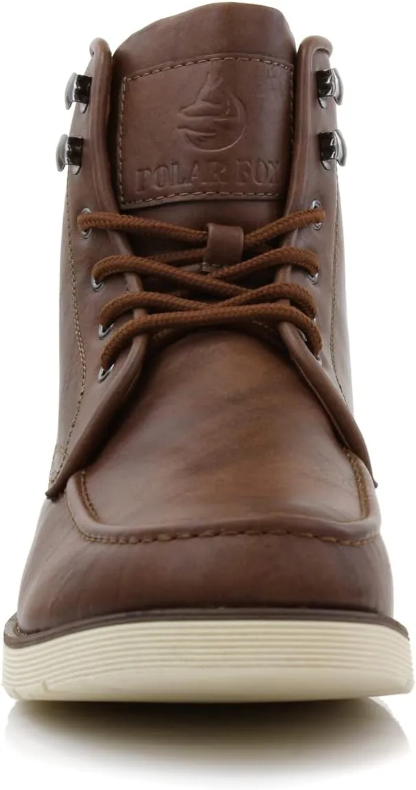 Polar Fox Brixton MPX506065 Mens Lace-up Moc-Toe Daily Work Boots