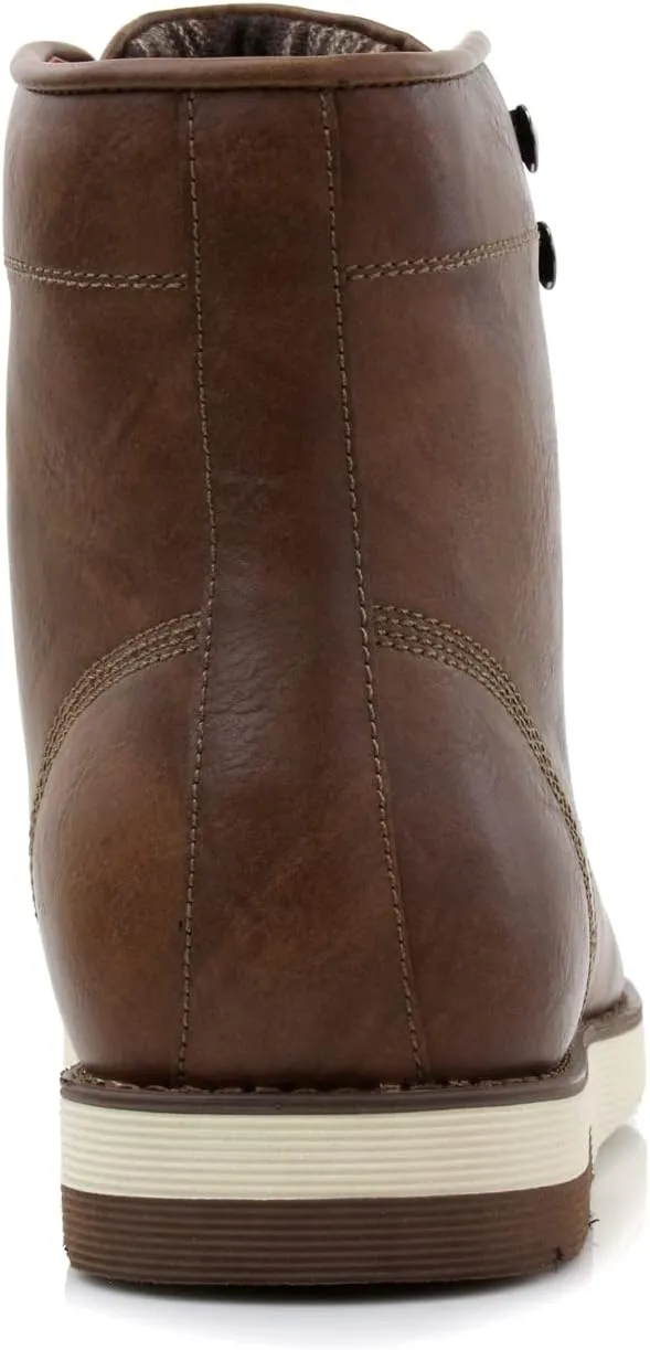 Polar Fox Brixton MPX506065 Mens Lace-up Moc-Toe Daily Work Boots