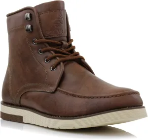 Polar Fox Brixton MPX506065 Mens Lace-up Moc-Toe Daily Work Boots
