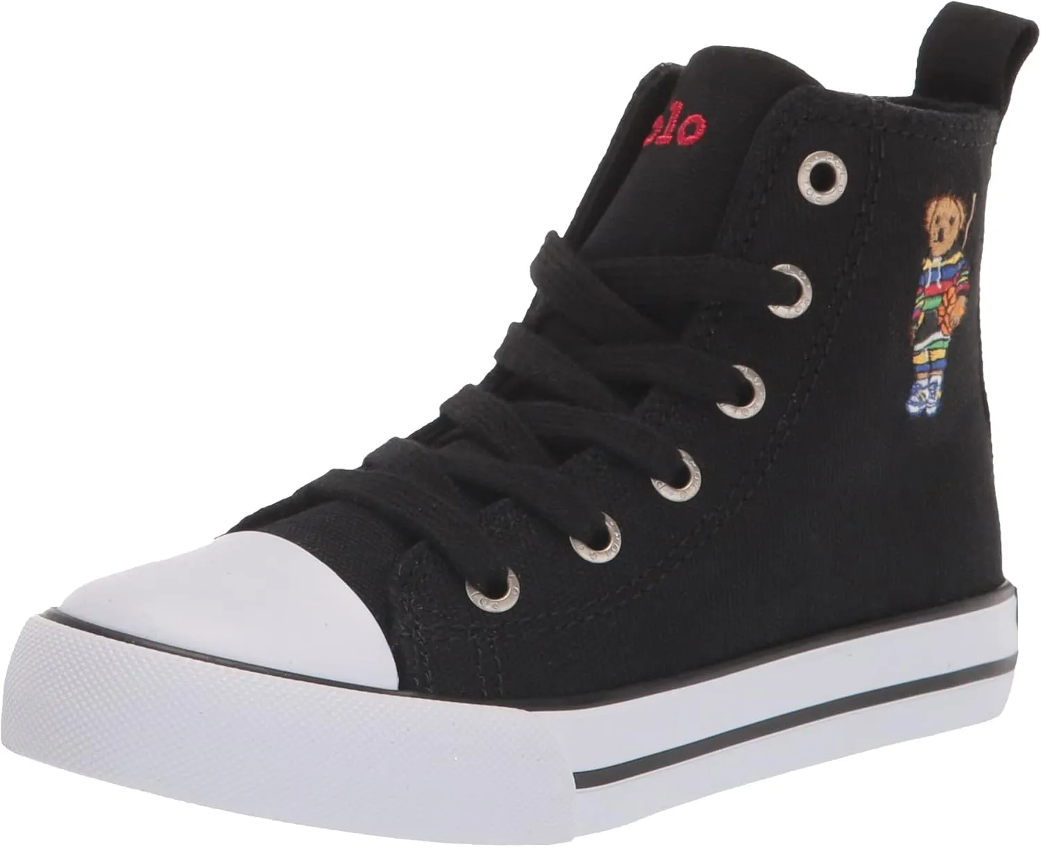 POLO RALPH LAUREN Boy's Hamptynhiiibear Blk CVS/Bball Sneaker