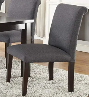 Poundex Dining Chairs, Grey