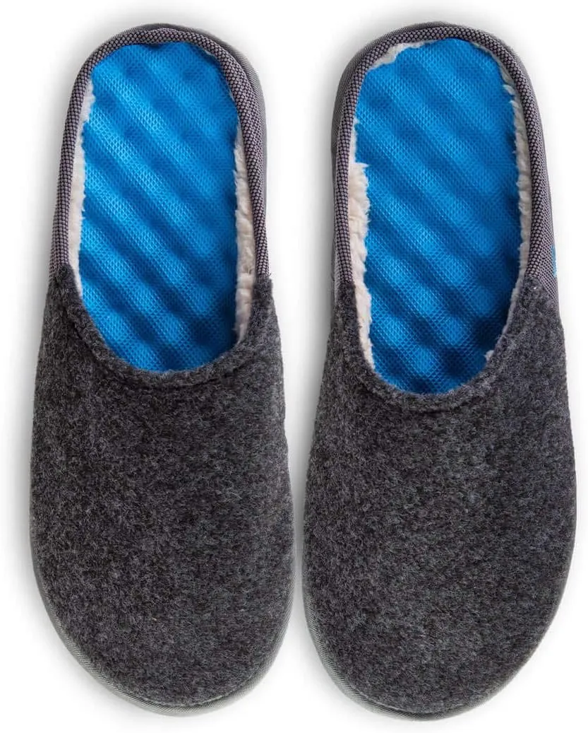 PR Soles Recovery Slipper | Massaging Sherpa Lined Wool Slipper