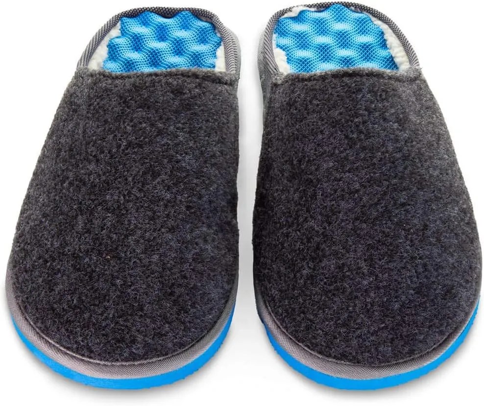 PR Soles Recovery Slipper | Massaging Sherpa Lined Wool Slipper