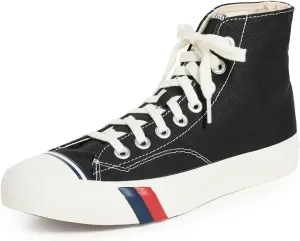 PRO-Keds Men's Royal Hi Lace Up Fashion Sneaker, Black Canvas, 6