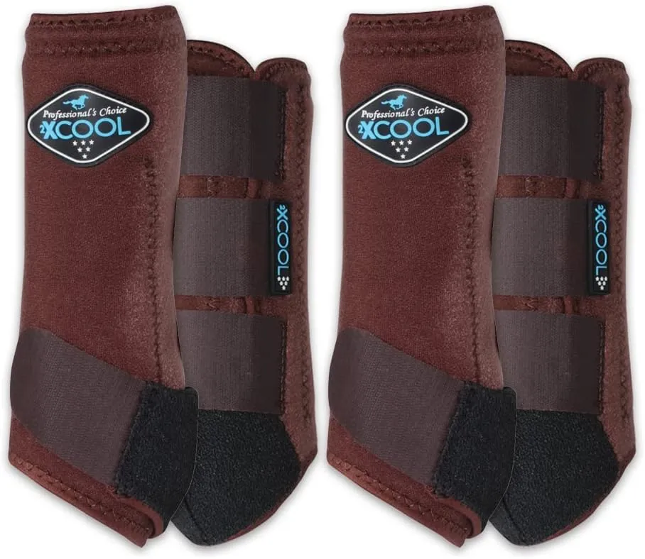 Professional's Choice 2XCOOL Sports Medicine Horse Boots | Protective & Breathable Design for Ultimate Comfort & Durability in Active Horses | Value 4 Pack | Small, Medium, Large