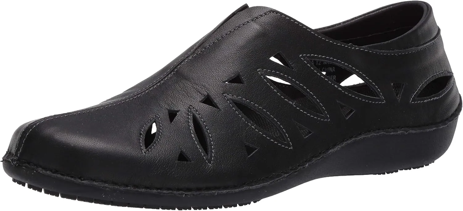 Propet Womens Cami Cut Out Slip On Flats Casual - Brown