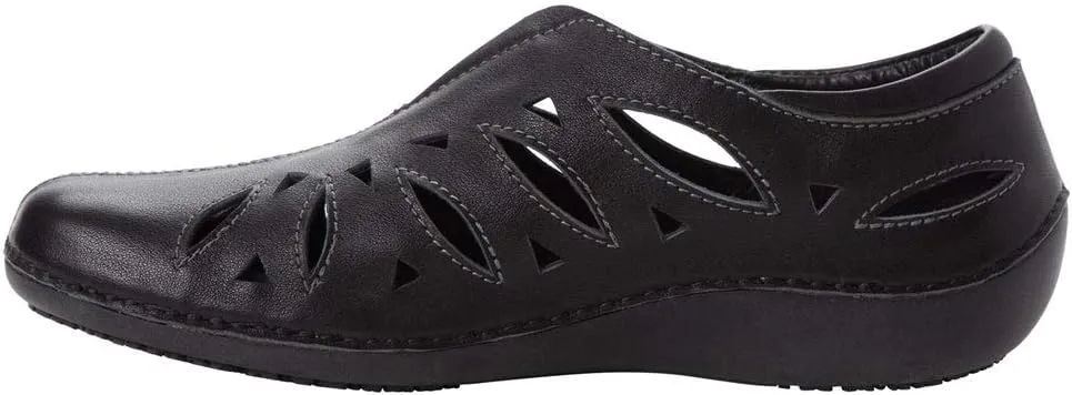 Propet Womens Cami Cut Out Slip On Flats Casual - Brown