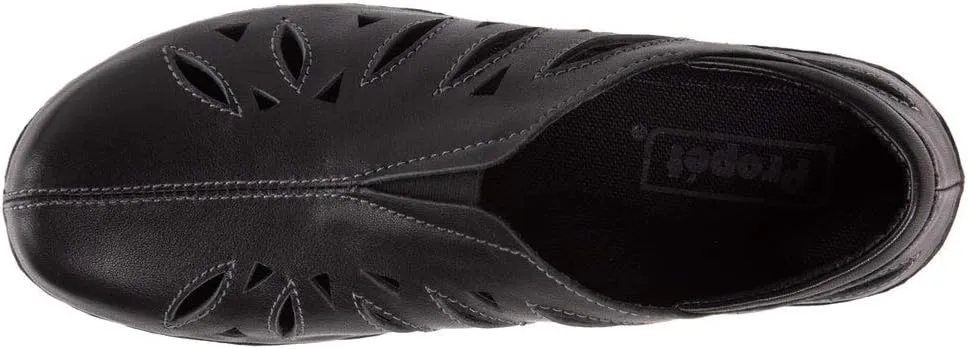 Propet Womens Cami Cut Out Slip On Flats Casual - Brown