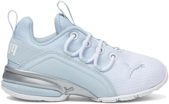 Puma Kids Boys Axelion ICY Fade Mesh Slip On Sneakers Shoes Casual - White