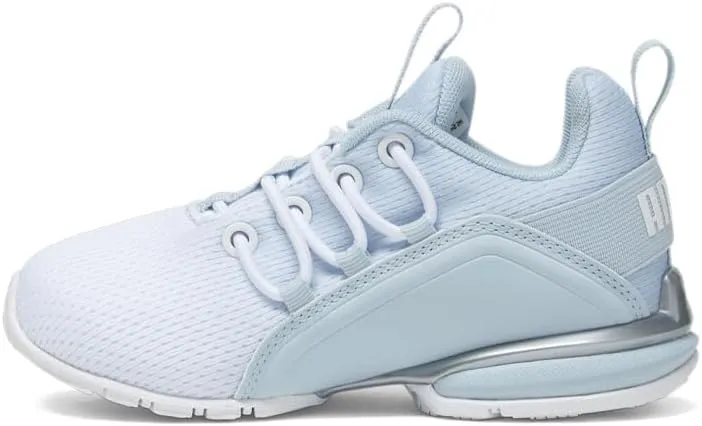 Puma Kids Boys Axelion ICY Fade Mesh Slip On Sneakers Shoes Casual - White