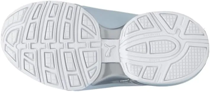 Puma Kids Boys Axelion ICY Fade Mesh Slip On Sneakers Shoes Casual - White