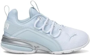 Puma Kids Boys Axelion ICY Fade Mesh Slip On Sneakers Shoes Casual - White