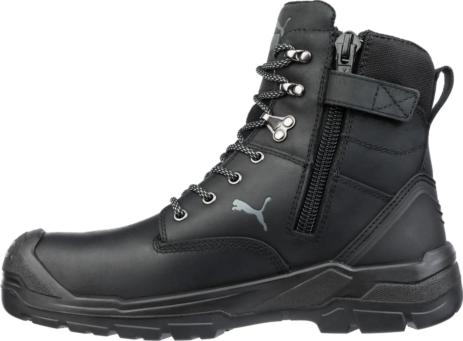PUMA Men's Conquest Black Soft Toe Industrial Boot, 11