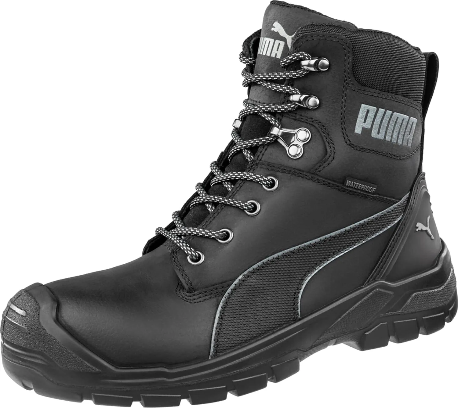 PUMA Men's Conquest Black Soft Toe Industrial Boot, 11