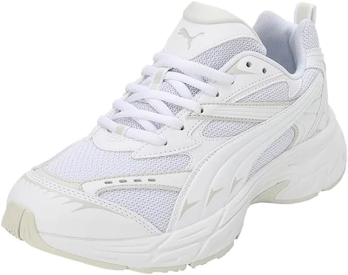 [Puma] Men's Fashion Sneakers - White - Size 9 - Mod. Morfick Base
