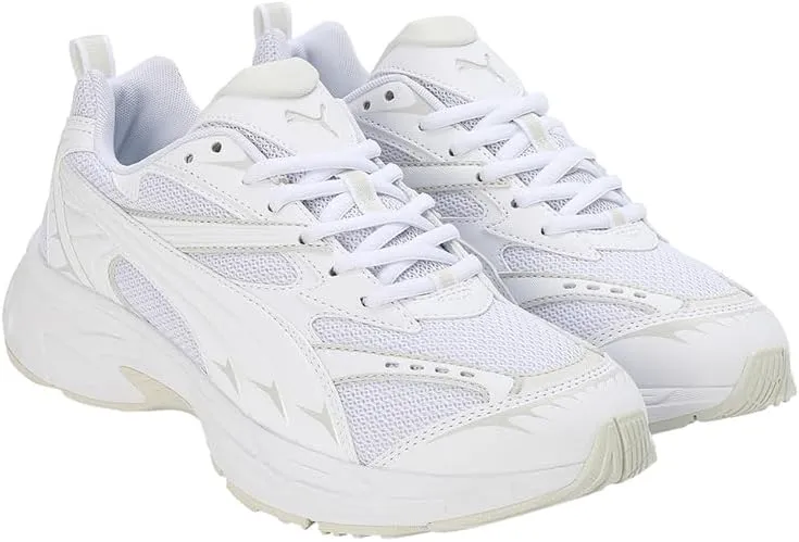 [Puma] Men's Fashion Sneakers - White - Size 9 - Mod. Morfick Base