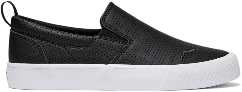 PUMA Womens Bari Comfort Perforated Slip On Sneakers Shoes Casual - Black - Size 6.5 M