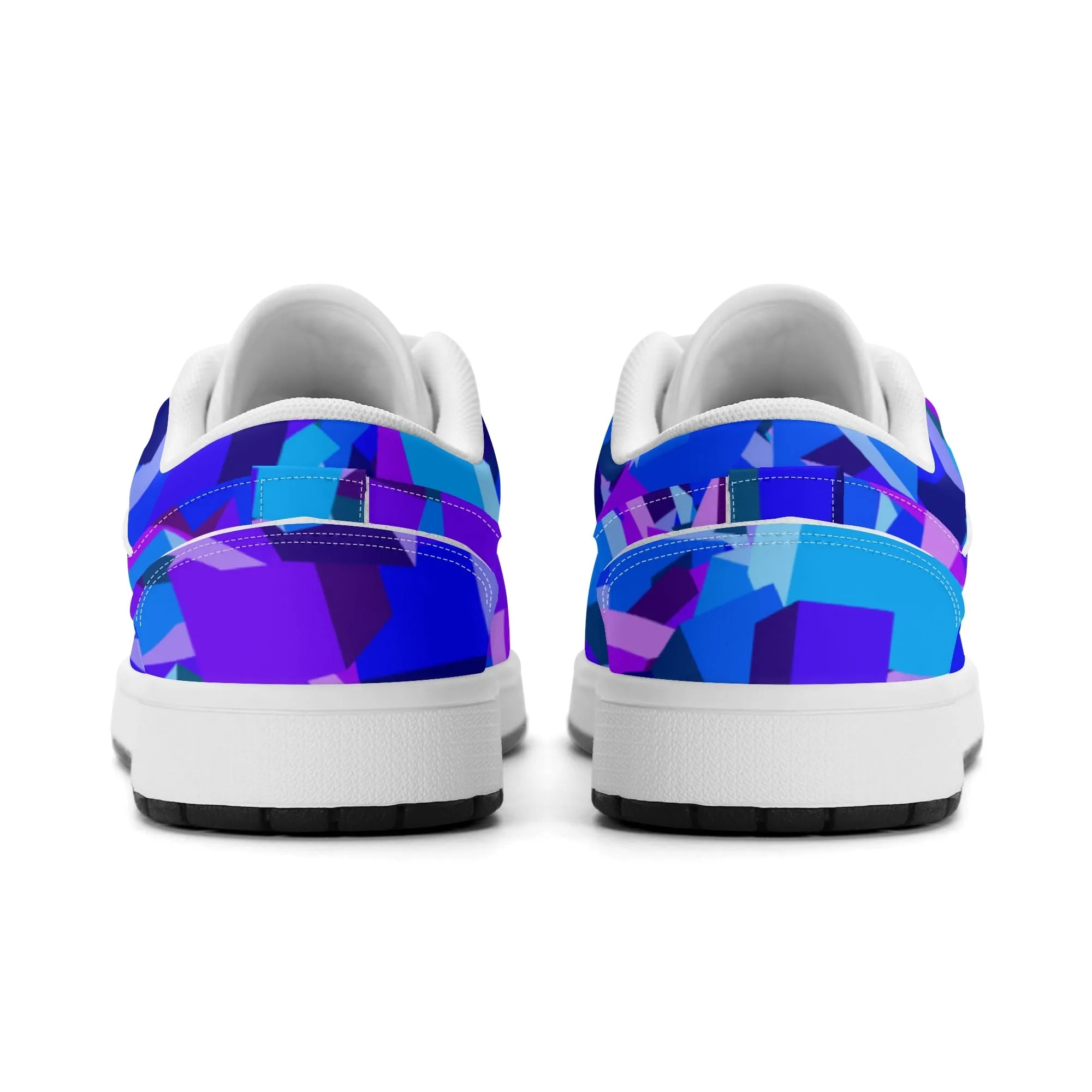 Purple Cube Low Top Leder Sneaker für Damen